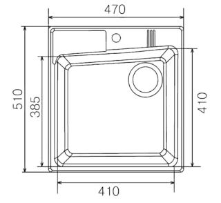 Мойка кухонная Акватон Парма 51 см песочный